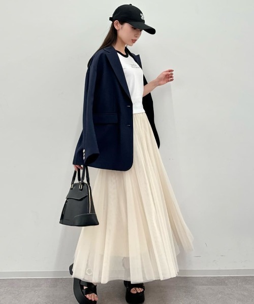 JILL by JILL STUART(ジルバイジルスチュアート)の「◇ウエストロゴチュールスカート(スカート・レディース・ホワイト/ピンク/グレー系その他・FREE)」の6枚目の写真