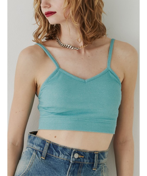 jouetie(ジュエティ)の「バックオープンラメブラレット(キャミソール・レディース・ブラック/シルバー/ピンク/ブルー/グリーン・MEDIUM)」の1枚目の写真