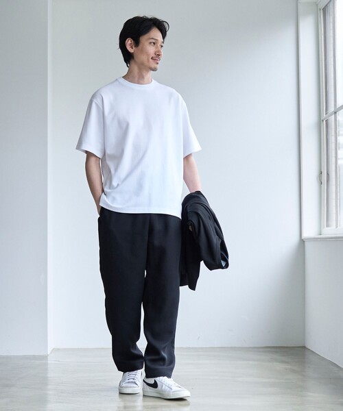 coen(コーエン)の「【RONEL】PLATINGワイドクルーネックTシャツ(Tシャツ/カットソー・メンズ・ブラック/ホワイト/ライトグレー/ネイビー・S/M/L/XL)」の8枚目の写真