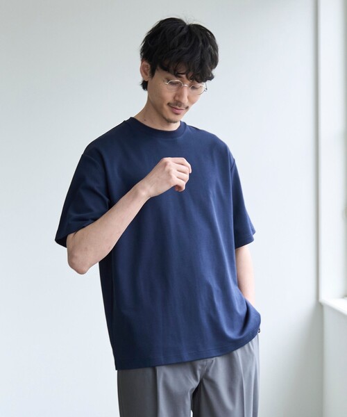 coen(コーエン)の「【RONEL】PLATINGワイドクルーネックTシャツ(Tシャツ/カットソー・メンズ・ブラック/ホワイト/ライトグレー/ネイビー・S/M/L/XL)」の13枚目の写真
