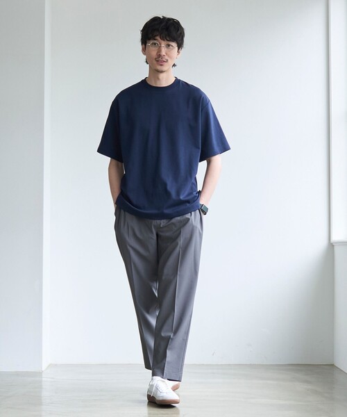 coen(コーエン)の「【RONEL】PLATINGワイドクルーネックTシャツ(Tシャツ/カットソー・メンズ・ブラック/ホワイト/ライトグレー/ネイビー・S/M/L/XL)」の14枚目の写真