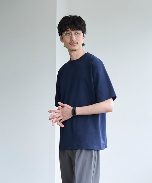 coen(コーエン)の「【RONEL】PLATINGワイドクルーネックTシャツ(Tシャツ/カットソー・メンズ・ブラック/ホワイト/ライトグレー/ネイビー・S/M/L/XL)」の15枚目の写真