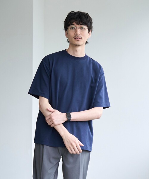 セール】【RONEL】PLATINGワイドクルーネックTシャツ（Tシャツ