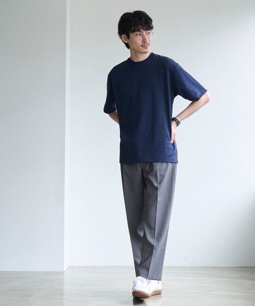 coen(コーエン)の「【RONEL】PLATINGワイドクルーネックTシャツ(Tシャツ/カットソー・メンズ・ブラック/ホワイト/ライトグレー/ネイビー・S/M/L/XL)」の18枚目の写真