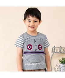 だだんだん顔ポケット半袖Tシャツ