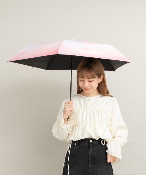 SMELLY(スメリー)の「【晴雨兼用】Wpc. 遮光軽量サンセットMINI(長傘・レディース・ピンク/ブルー・FREE)」の3枚目の写真
