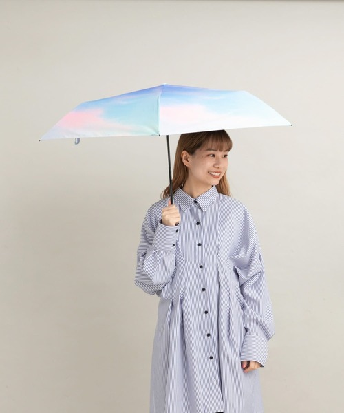 SMELLY(スメリー)の「【晴雨兼用】Wpc. 遮光軽量サンセットMINI(長傘・レディース・ピンク/ブルー・FREE)」の11枚目の写真