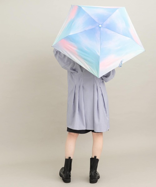 SMELLY(スメリー)の「【晴雨兼用】Wpc. 遮光軽量サンセットMINI(長傘・レディース・ピンク/ブルー・FREE)」の12枚目の写真