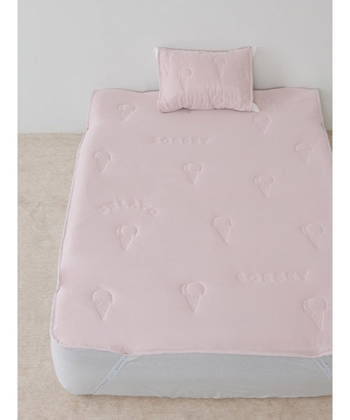新品　ジェラートピケ　冷感パット　敷パット　アイスキルト　ダブル　ピンク gelato pique Sleep（ジェラートピケスリープ）の「【Sleep