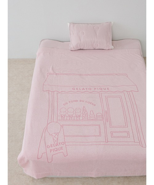 新品　ジェラートピケ　冷感パット　敷パット　アイスキルト　ダブル　ピンク gelato pique Sleep（ジェラートピケスリープ）の「【Sleep