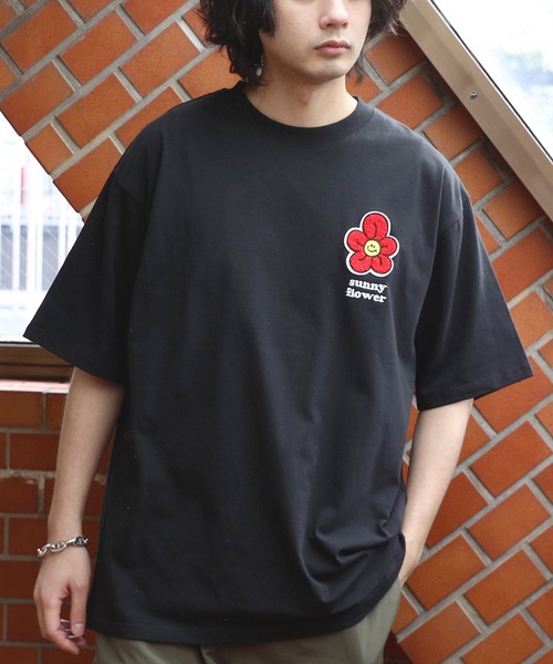 8(eight)(エイト)の「フラワーサガラ刺繍Tシャツ(Tシャツ/カットソー・メンズ・ミント/ブラック/オフホワイト・MEDIUM/LARGE)」の3枚目の写真