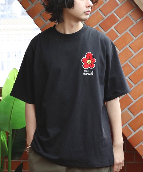 8(eight)(エイト)の「フラワーサガラ刺繍Tシャツ(Tシャツ/カットソー・メンズ・ミント/ブラック/オフホワイト・MEDIUM/LARGE)」の14枚目の写真