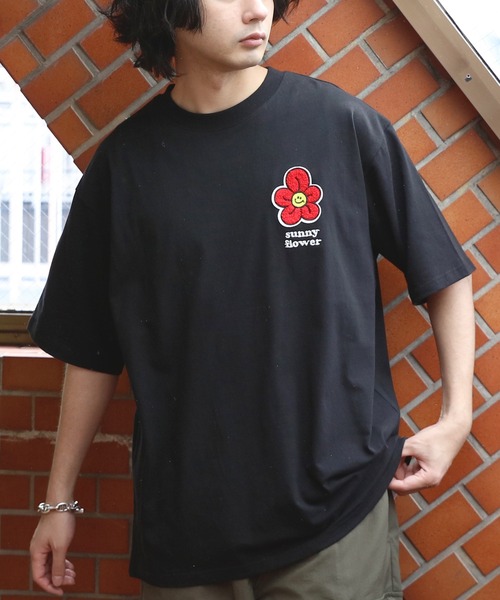 8(eight)(エイト)の「フラワーサガラ刺繍Tシャツ(Tシャツ/カットソー・メンズ・ミント/ブラック/オフホワイト・MEDIUM/LARGE)」の15枚目の写真