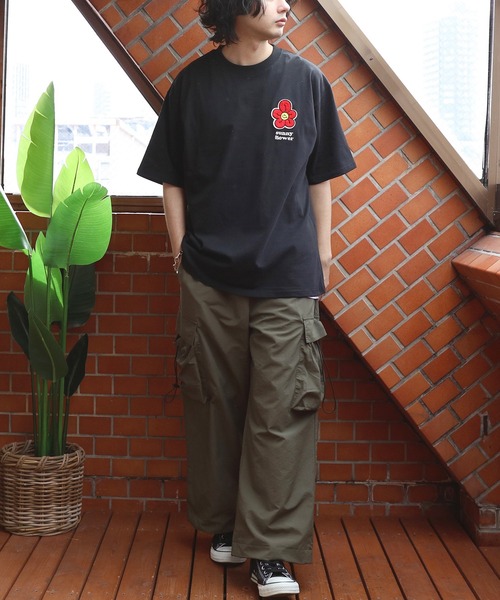 8(eight)(エイト)の「フラワーサガラ刺繍Tシャツ(Tシャツ/カットソー・メンズ・ミント/ブラック/オフホワイト・MEDIUM/LARGE)」の18枚目の写真