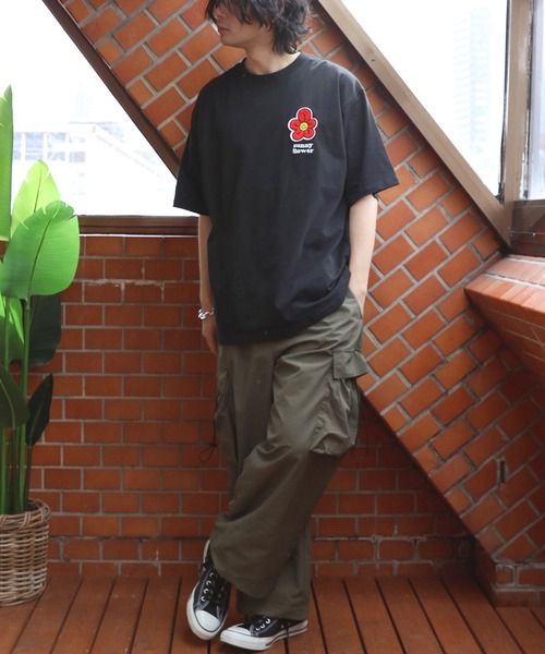 8(eight)(エイト)の「フラワーサガラ刺繍Tシャツ(Tシャツ/カットソー・メンズ・ミント/ブラック/オフホワイト・MEDIUM/LARGE)」の20枚目の写真