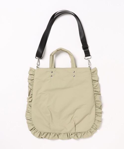 COLDE (コルデ)の「【COLDE】フリルデザイン2WAYトートバッグ ショルダーバッグ 3241-505-1(ショルダーバッグ・レディース・オリーブ/アイボリー/ブラック・FREE)」の6枚目の写真