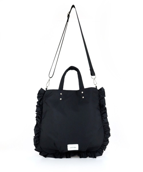 COLDE (コルデ)の「【COLDE】フリルデザイン2WAYトートバッグ ショルダーバッグ 3241-505-1(ショルダーバッグ・レディース・オリーブ/アイボリー/ブラック・FREE)」の13枚目の写真