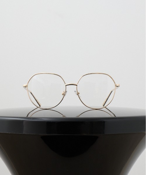 AZUL by moussy（アズールバイマウジー）の「メタルポリゴンシェイプアイウェア（メガネ・メンズ・ゴールド/シルバー・FREE）」の2枚目の写真