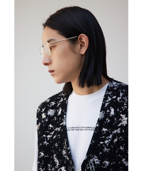 AZUL by moussy（アズールバイマウジー）の「メタルポリゴンシェイプアイウェア（メガネ・メンズ・ゴールド/シルバー・FREE）」の10枚目の写真