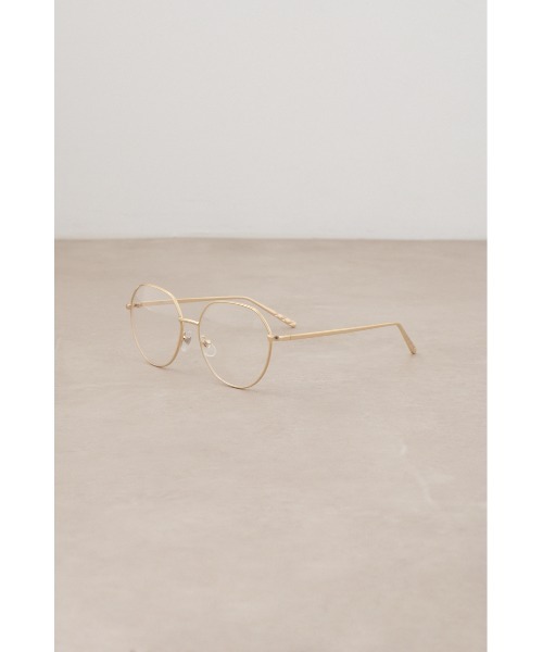 AZUL by moussy（アズールバイマウジー）の「メタルポリゴンシェイプアイウェア（メガネ・メンズ・ゴールド/シルバー・FREE）」の8枚目の写真