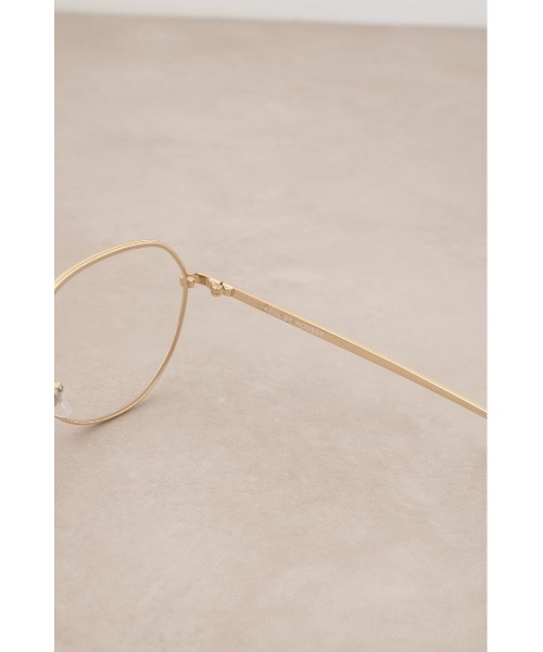 AZUL by moussy（アズールバイマウジー）の「メタルポリゴンシェイプアイウェア（メガネ・メンズ・ゴールド/シルバー・FREE）」の3枚目の写真