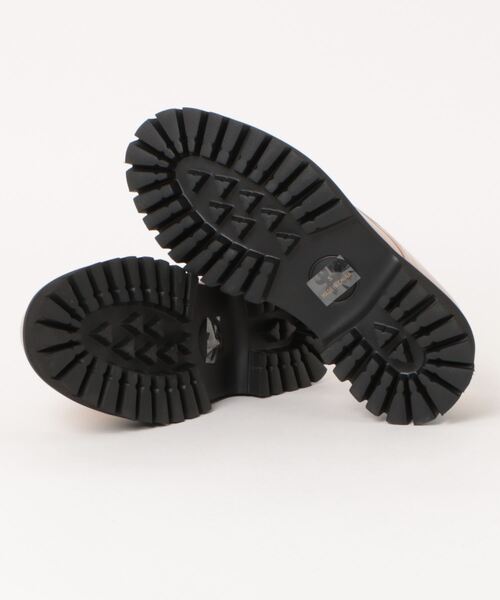 byあしながおじさん（バイアシナガオジサン）の「晴雨兼用│レースアップシューズ　8710575（レインシューズ・レディース・ピンクベージュ/クリアブラック・LL/S/M/L）」の4枚目の写真