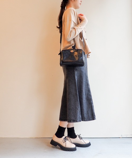 byあしながおじさん（バイアシナガオジサン）の「晴雨兼用│レースアップシューズ　8710575（レインシューズ・レディース・ピンクベージュ/クリアブラック・LL/S/M/L）」の14枚目の写真