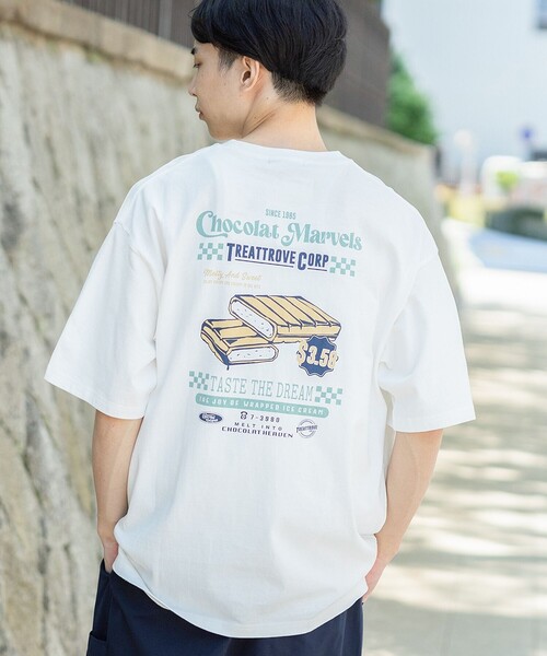 BEAMS HEART（ビームスハート）の「【ユニセックス】アイスクリームショップ Tシャツ（Tシャツ/カットソー・メンズ・ホワイト系その他3/ホワイト/ホワイト系その他2・MEDIUM/LARGE/SMALL）」の13枚目の写真