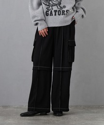 カーゴポケットストレートパンツ