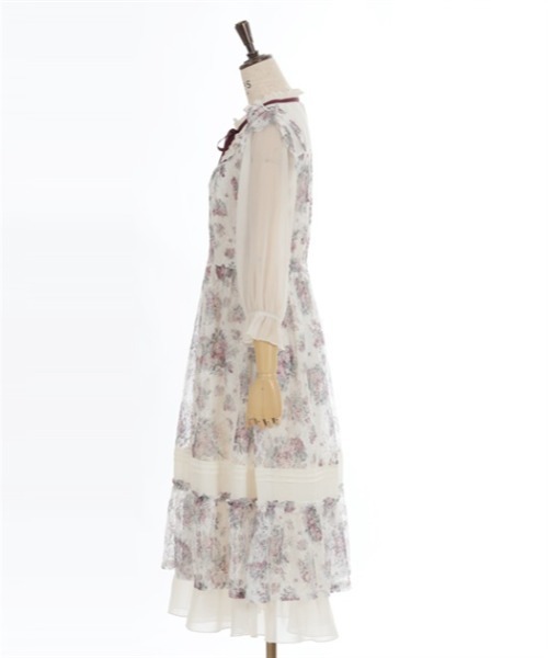 更にセール！美品！シェリーラファム　スワンレイクワンピース セール】◇ [WEB限定] [URBAN PRECIOUS] アブストラクトプリント