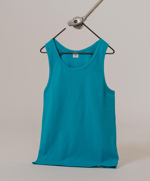 EDIFICE（エディフィス）の「サーキュラー リブタンクトップ（タンクトップ・メンズ・イエロー/ブルー系その他/ホワイト/チャコールグレー/ブラック・MEDIUM/LARGE）」の4枚目の写真