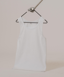 サーキュラー リブタンクトップ