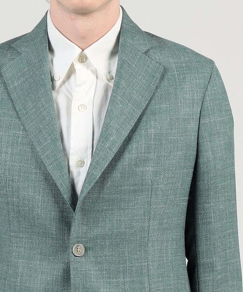 BARBA(バルバ)の「BARBA EASY J1ウールシルクリネン シングルブレステッド2Bジャケット(テーラードジャケット・メンズ・グリーン/ネイビー/オレンジ・50/48/46)」の9枚目の写真