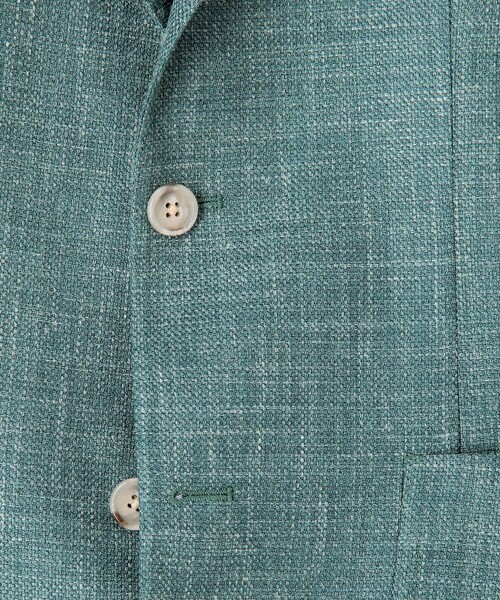 BARBA(バルバ)の「BARBA EASY J1ウールシルクリネン シングルブレステッド2Bジャケット(テーラードジャケット・メンズ・グリーン/ネイビー/オレンジ・50/48/46)」の12枚目の写真
