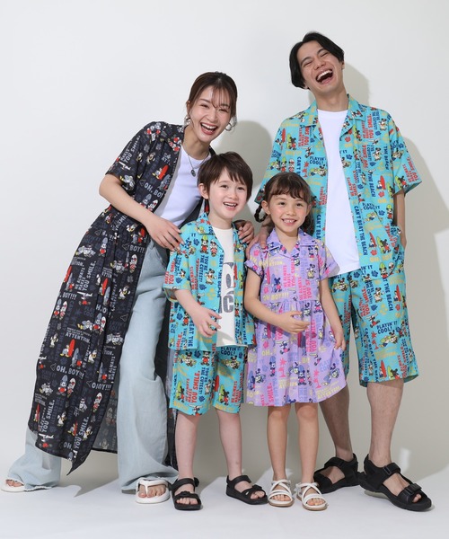Disney(ディズニー)の「親子お揃い ディズニー 総柄リゾートワンピース 9494A(ワンピース・レディース・パープル/ブラック・F)」の21枚目の写真