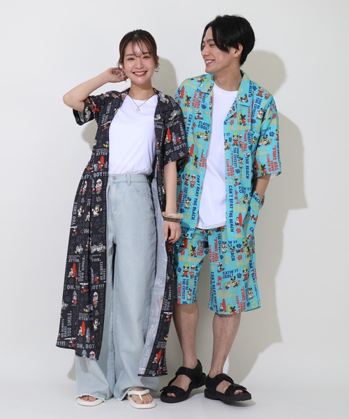 Disney(ディズニー)の「親子お揃い ディズニー 総柄リゾートワンピース 9494A(ワンピース・レディース・パープル/ブラック・F)」の20枚目の写真