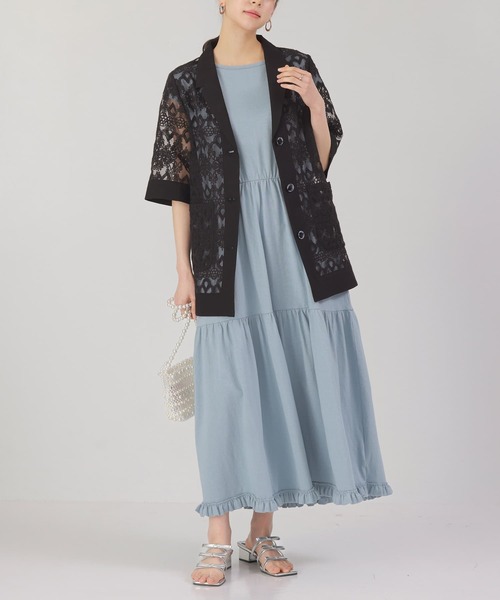 somari imagination(ソマリ イマジネーション)の「『レース×リネン混シアージャケット』(シャツ/ブラウス・レディース・ブラック/ナチュラル・2/1)」の16枚目の写真