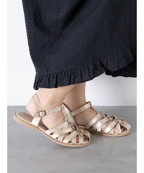 ehka sopo（エヘカソポ）の「グルカサンダル（サンダル・レディース・ブラウン/ブラック/ゴールド・L/M）」の19枚目の写真