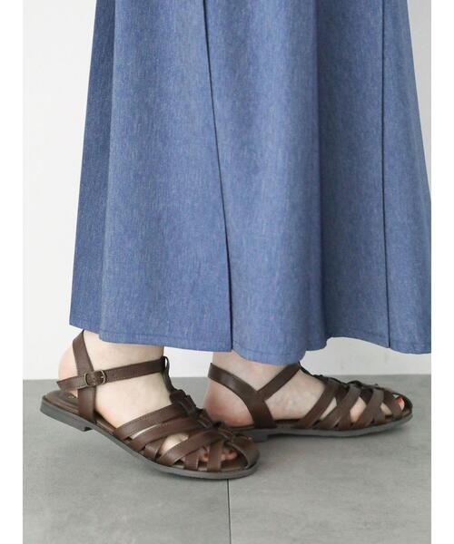 ehka sopo（エヘカソポ）の「グルカサンダル（サンダル・レディース・ブラウン/ブラック/ゴールド・L/M）」の21枚目の写真