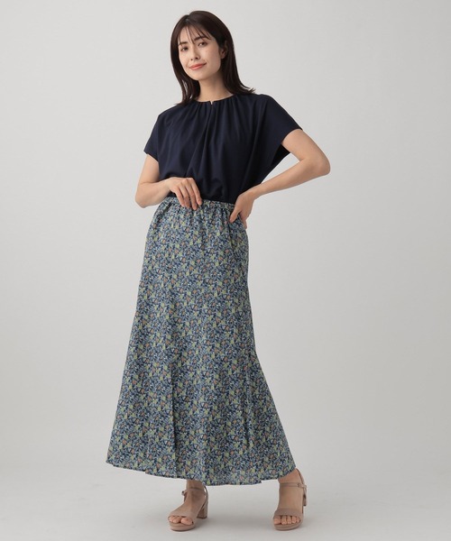 Elura（エルーラ）の「フルーツプリントスカート/106544（スカート・レディース・ネイビー/ホワイト・FREE）」の5枚目の写真