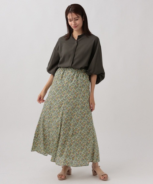 Elura（エルーラ）の「フルーツプリントスカート/106544（スカート・レディース・ネイビー/ホワイト・FREE）」の3枚目の写真