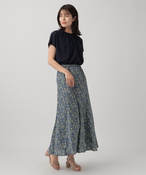 Elura（エルーラ）の「フルーツプリントスカート/106544（スカート・レディース・ネイビー/ホワイト・FREE）」の6枚目の写真