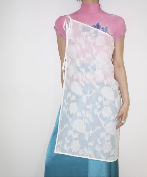 musubore（ムスボレ）の「2way jacquard wrap skirt / ジャガード