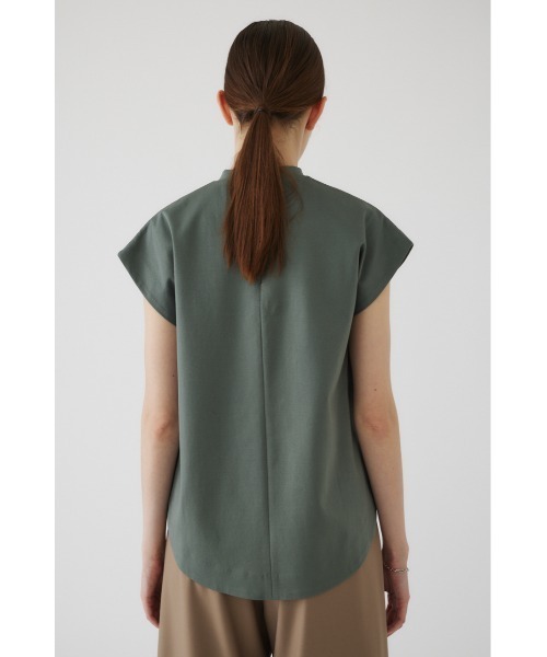 RIM.ARK（リムアーク）の「Mannish nosleeve cut tops（Tシャツ/カットソー・レディース・ネイビー/ホワイト/ライトカーキ/ライトベージュ・FREE）」の17枚目の写真