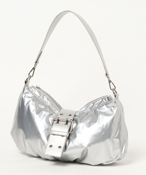 PAGEBOY(ページボーイ)の「パテッドエナメルショルダー(ショルダーバッグ・レディース・シルバー/ブラック・FREE)」の17枚目の写真