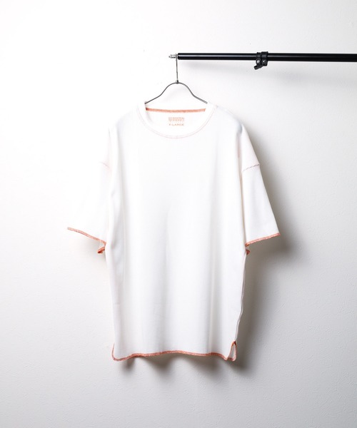 UNIVERSAL OVERALL(ユニバーサルオーバーオール)の「【72】【UNIVERSAL OVERALL】THERMAL LOOSE FIT SS TEE(Tシャツ/カットソー・メンズ・ホワイト/ブラック×ホワイト/ブラック系その他/ホワイト系その他/ブラック/ホワイト×ブラック・X-LARGE/LARGE/MEDIUM/SMALL)」の3枚目の写真