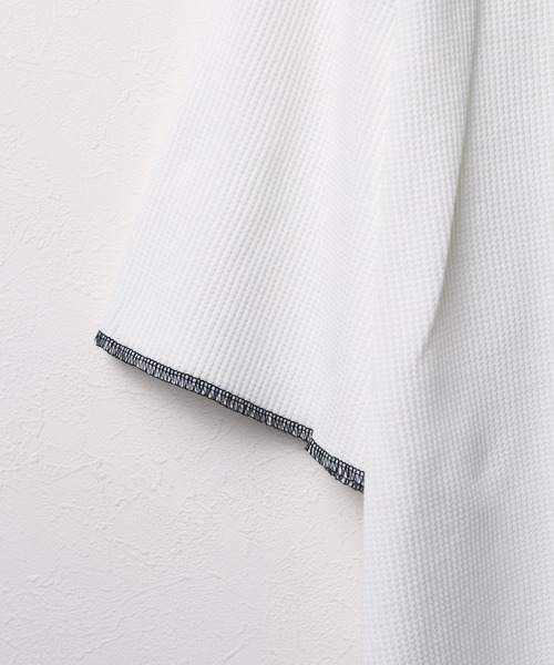 UNIVERSAL OVERALL(ユニバーサルオーバーオール)の「【72】【UNIVERSAL OVERALL】THERMAL LOOSE FIT SS TEE(Tシャツ/カットソー・メンズ・ホワイト/ブラック×ホワイト/ブラック系その他/ホワイト系その他/ブラック/ホワイト×ブラック・X-LARGE/LARGE/MEDIUM/SMALL)」の8枚目の写真