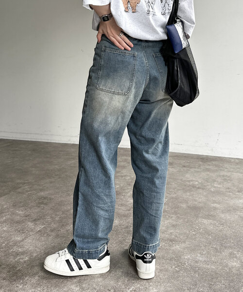 CPCM セーラーデニムパンツ ブルー系その他 セール】セーラーデニムパンツ(デニムパンツ)|CPCM(シーピー