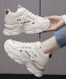 厚底ダッドスニーカー レースアップ 韓国
