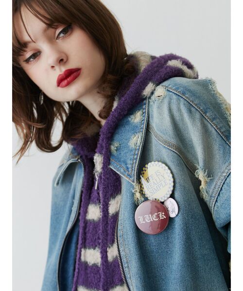 jouetie（ジュエティ）の「缶バッジ4SET（バッジ・レディース・オフホワイト/イエロー・FREE）」の11枚目の写真